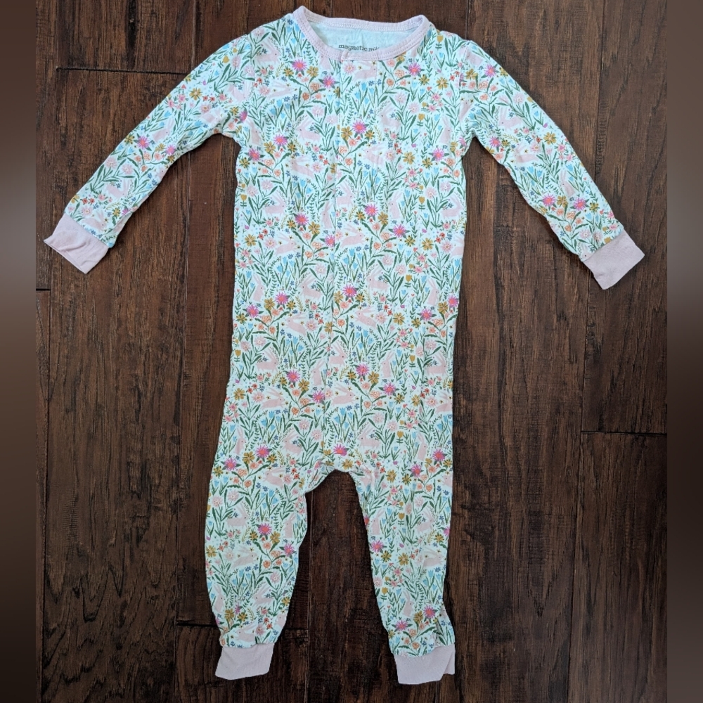 9-12m Magnetic Me Footie Hunny Bunny